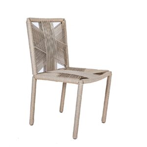 Cadeira Madrid sem braço, em corda náutica